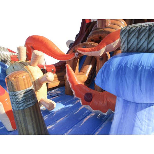Le toboggan gonflable la pieuvre géante est un choix parfait pour les fêtes, les événements estivaux ou les parcs d'attractions.